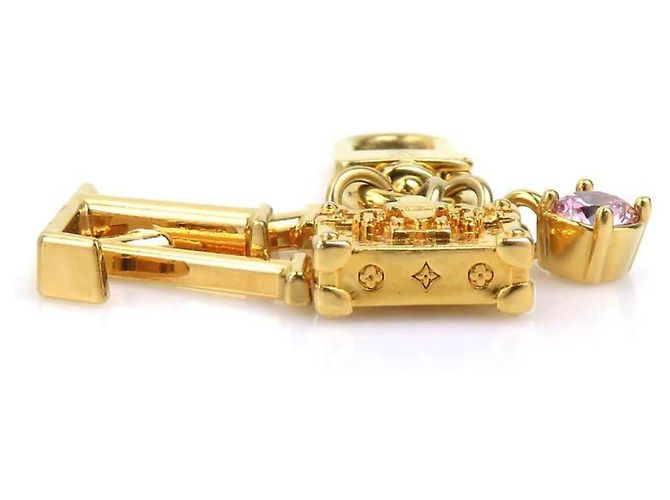 Petite Malle Portachiavi Micro Charm Louis Vuitton D'oro - vista 5