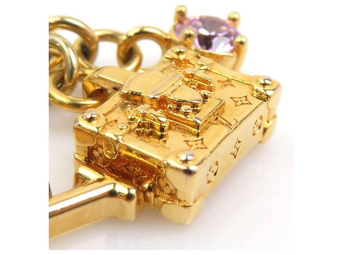 Petite Malle Portachiavi Micro Charm Louis Vuitton D'oro - vista 9