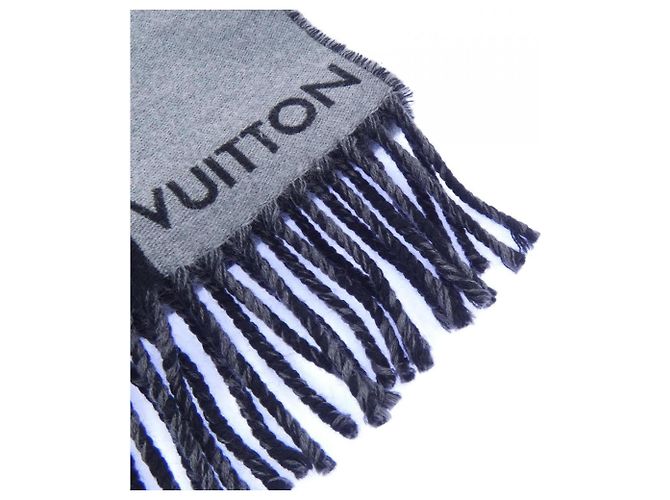 Sciarpa in cashmere Louis Vuitton M79127 Marrone Nero - vista 2