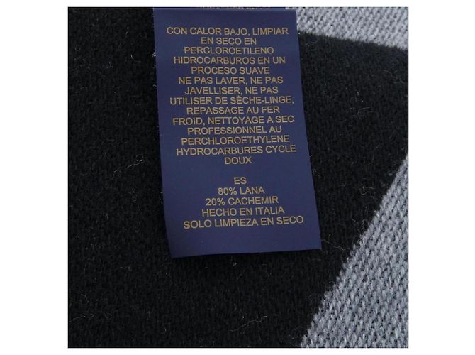 Sciarpa in cashmere Louis Vuitton M79127 Marrone Nero - vista 3