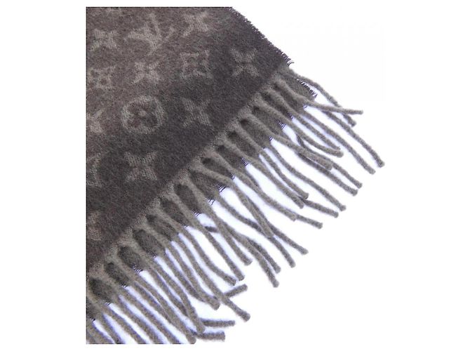 Echarpe de cashmere Louis Vuitton Monogram Gradient Marrom - vista 2