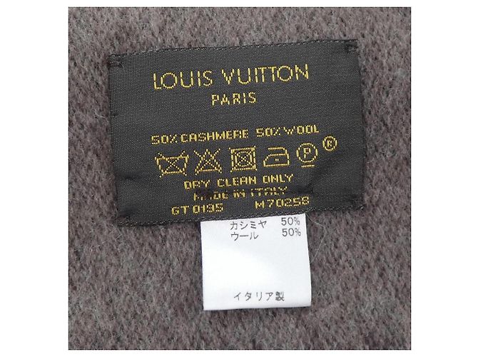 Echarpe de cashmere Louis Vuitton Monogram Gradient Marrom - vista 3