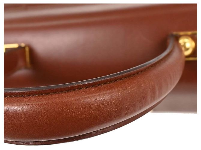 Salvatore Ferragamo Gancini Convertible Top Handle Pelle Medium Marrone - vista 5