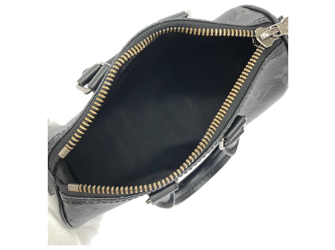Louis Vuitton Monogram Eclipse Reverse Keepall XS Boston Bag Schwarz - Ansicht 7
