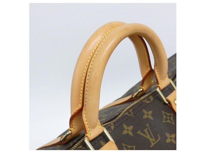 Bolso Boston Louis Vuitton Monogram Keepall 55cm Castaño - vista 8
