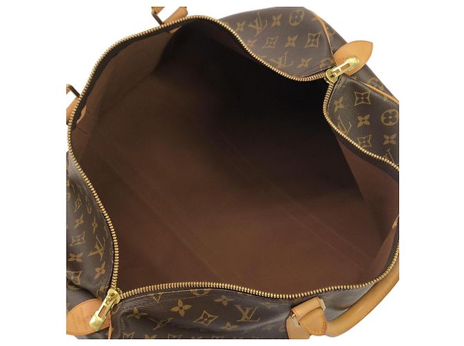 Borsa Boston Louis Vuitton Monogram Keepall 50cm Marrone - vista 7
