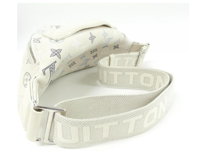 Bumbag Borsa a tracolla Rush Monogram Shadow Louis Vuitton Bianco - vista 8
