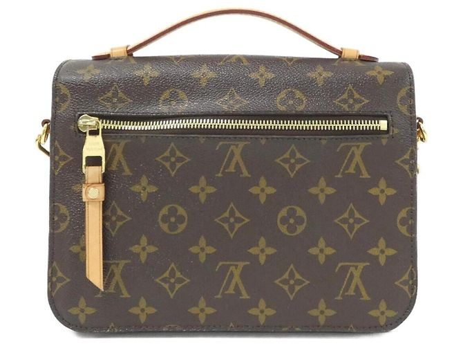 Borsa Louis Vuitton Monogram Pochette Métis MM Marrone - vista 2
