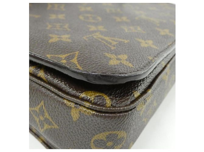 Borsa Louis Vuitton Monogram Pochette Métis MM Marrone - vista 3