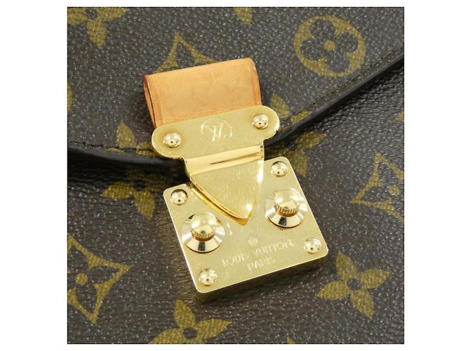 Borsa Louis Vuitton Monogram Pochette Métis MM Marrone - vista 4