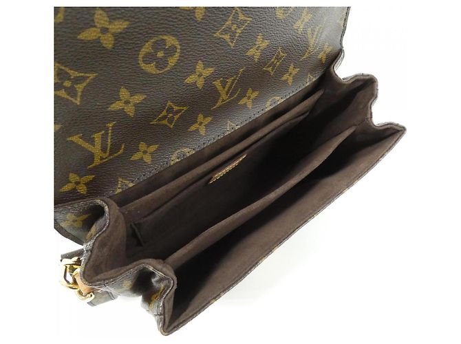 Borsa Louis Vuitton Monogram Pochette Métis MM Marrone - vista 8