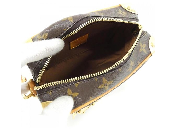 Louis Vuitton Monogram Mini Soft Trunk Schultertasche Braun - Ansicht 8