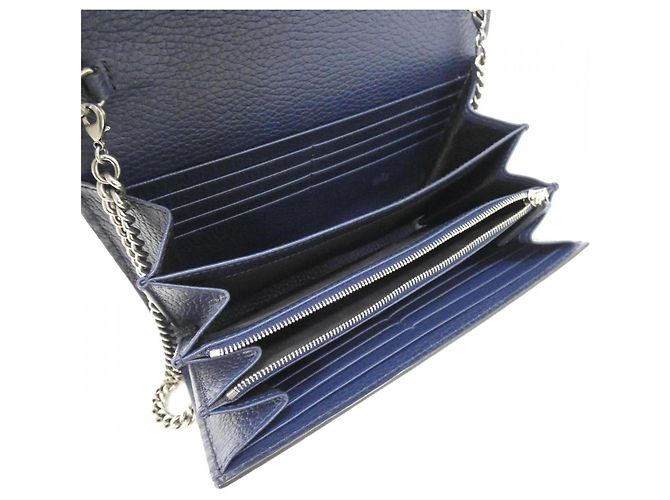Gucci DIONYSUS 401231 CAOGN Portafoglio con catena Blu - vista 8