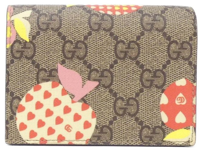 Gucci GG Supreme Bi-Fold Wallet Beige Multicolore Multiple colors - view 2