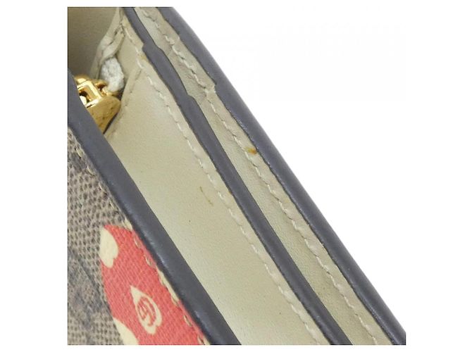 Gucci GG Supreme Bi-Fold Wallet Beige Multicolore Multiple colors - view 4