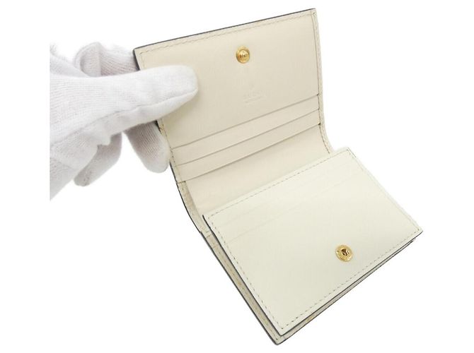 Gucci GG Supreme Bi-Fold Wallet Beige Multicolore Multiple colors - view 6