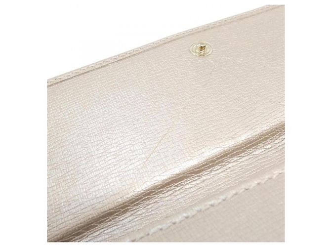 Cartera larga de cuero beige Gucci - vista 10