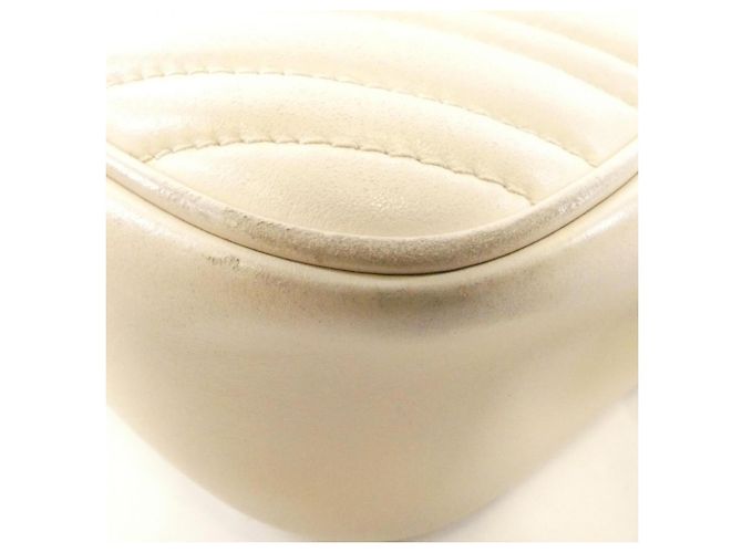 Borsa a Spalla Gucci GG Marmont Bianco - vista 3