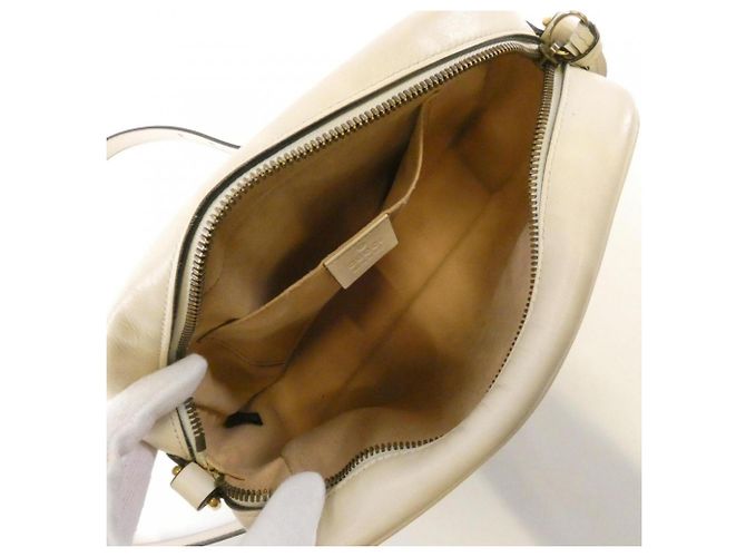 Borsa a Spalla Gucci GG Marmont Bianco - vista 7