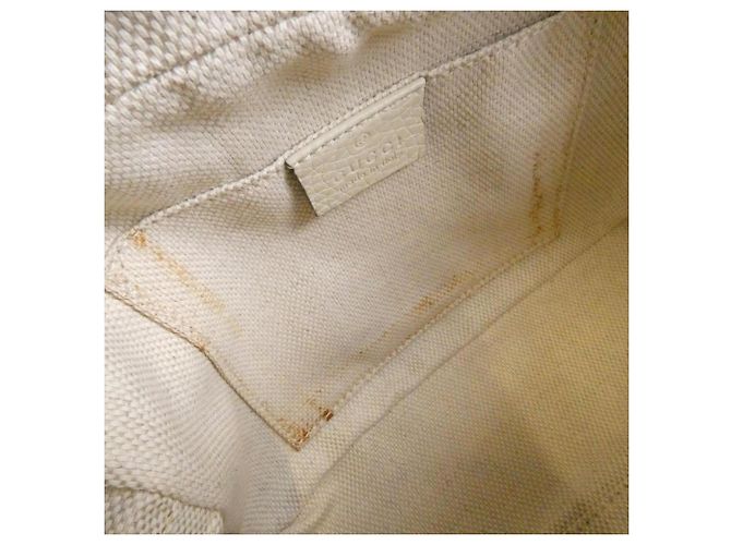 Borsa a tracolla in pelle off-white Gucci Soho Bianco sporco - vista 7