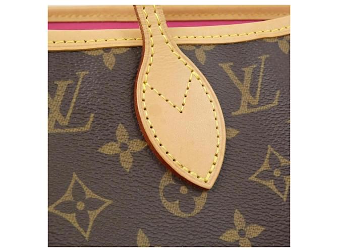 Borsa Louis Vuitton Monogram Neverfull MM Marrone - vista 3
