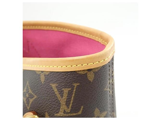 Borsa Louis Vuitton Monogram Neverfull MM Marrone - vista 4