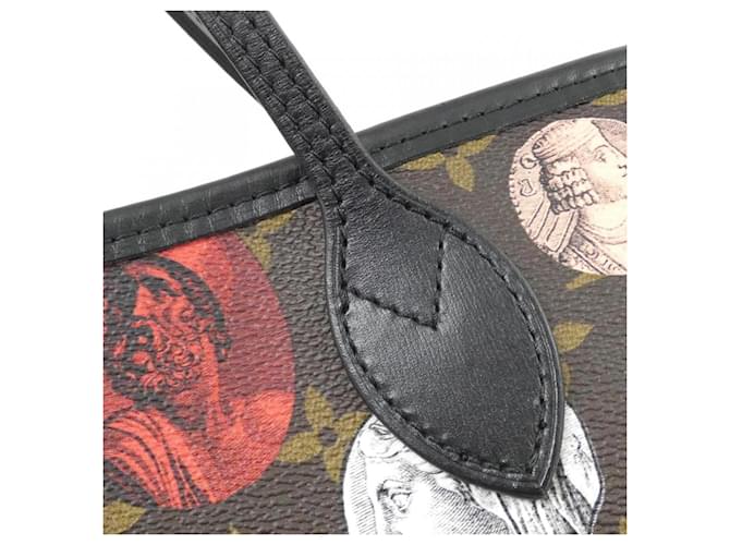 Borsa Louis Vuitton Monogram Neverfull MM Marrone - vista 3