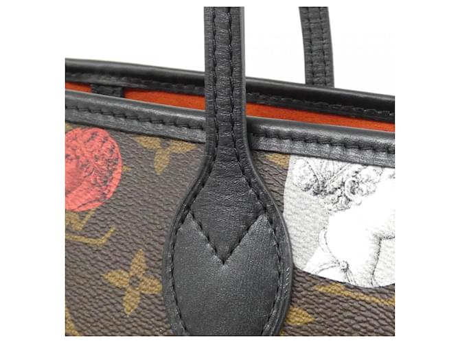 Borsa Louis Vuitton Monogram Neverfull MM Marrone - vista 4
