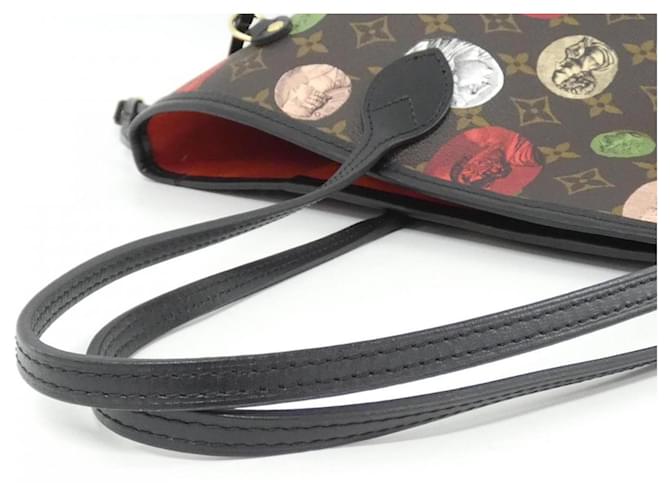 Borsa Louis Vuitton Monogram Neverfull MM Marrone - vista 5