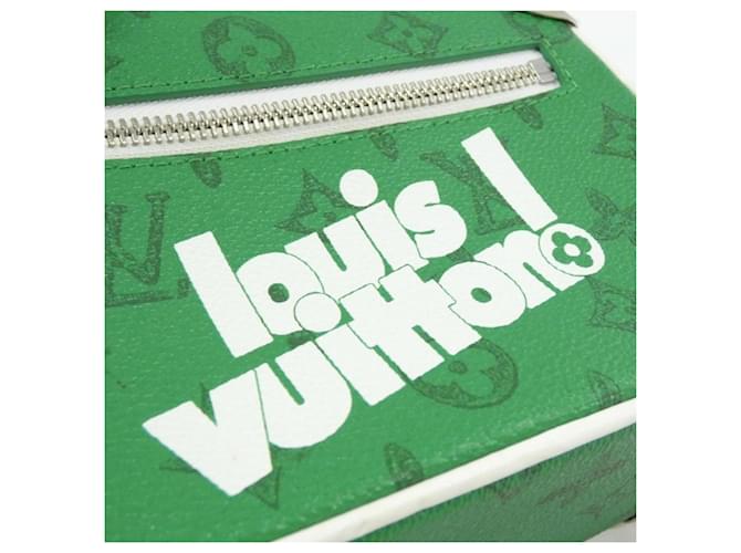 Borsa a tracolla Louis Vuitton Monogram Mini Soft Trunk Verde Verde chiaro - vista 4