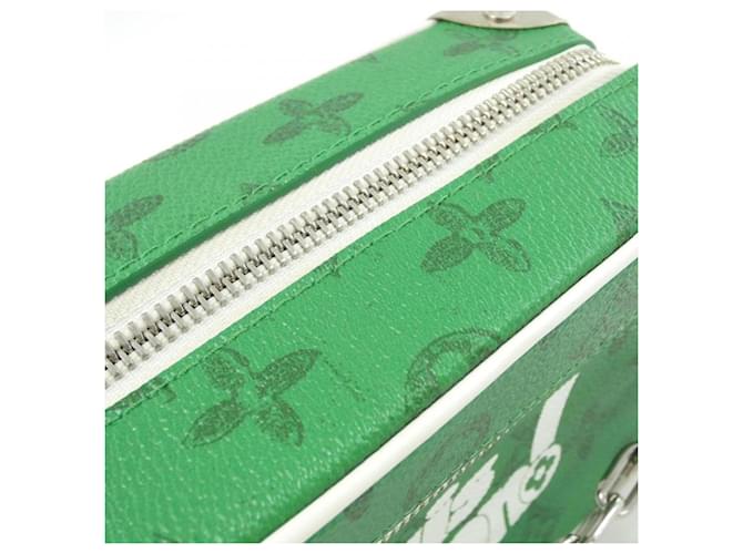 Borsa a tracolla Louis Vuitton Monogram Mini Soft Trunk Verde Verde chiaro - vista 5