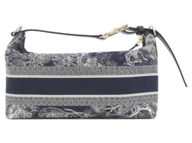Pochette da viaggio Christian Dior REVERSE TOILE DE JOUY Blu - vista 2