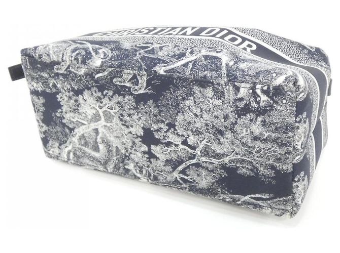 Pochette da viaggio Christian Dior REVERSE TOILE DE JOUY Blu - vista 3