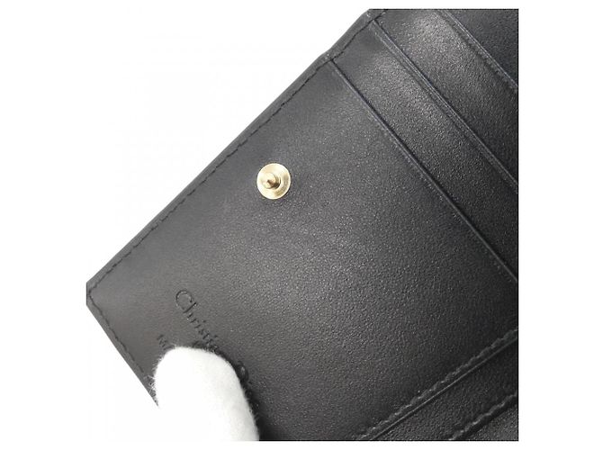 Cartera Christian Dior LADY DIOR DAHLIA Negro Blanco - vista 5