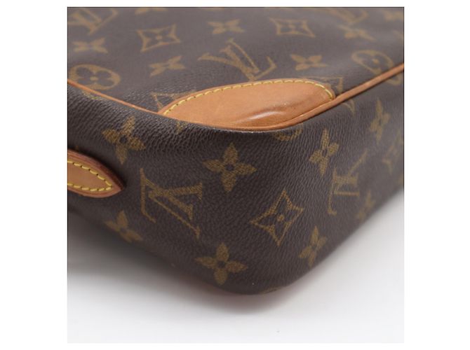 Borsa a Spalla Louis Vuitton Monogram Trocadero PM Marrone Beige Monogramma - vista 12