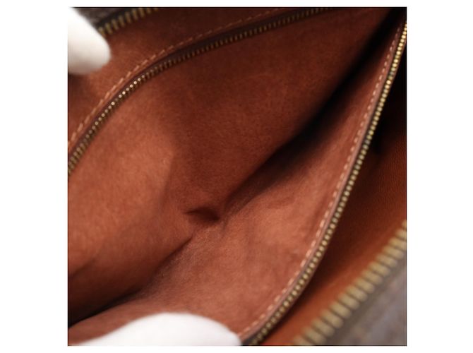 Borsa a Spalla Louis Vuitton Monogram Trocadero PM Marrone Beige Monogramma - vista 16