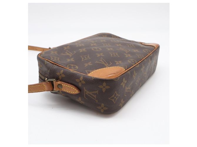 Borsa a Spalla Louis Vuitton Monogram Trocadero PM Marrone Beige Monogramma - vista 6