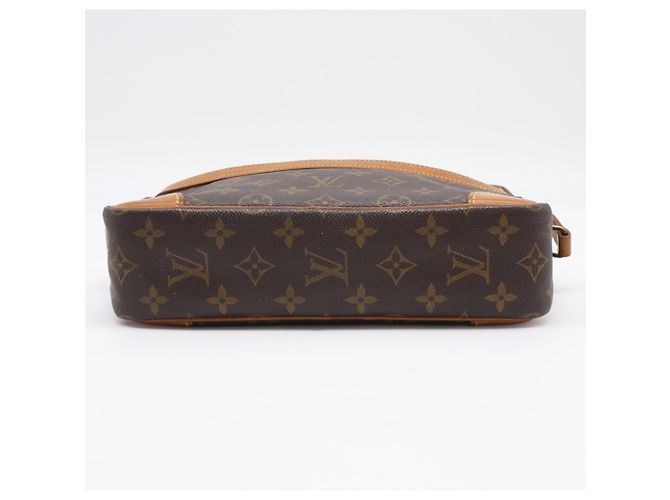 Borsa a Spalla Louis Vuitton Monogram Trocadero PM Marrone Beige Monogramma - vista 7