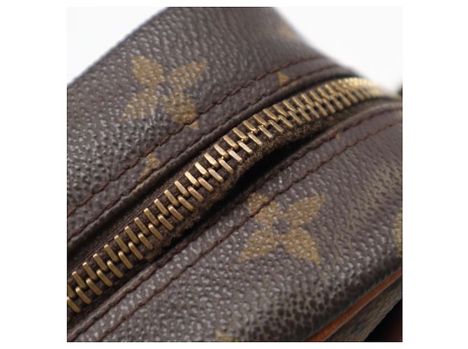 Borsa a Spalla Louis Vuitton Monogram Trocadero PM Marrone Beige Monogramma - vista 8