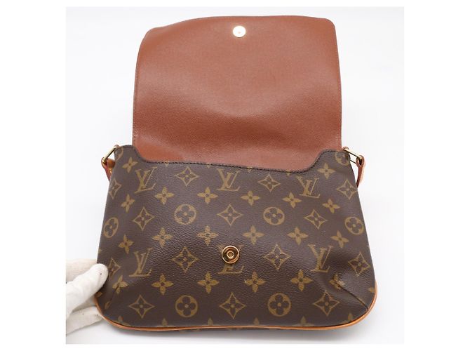 Borsa a tracolla Louis Vuitton Monogram Musette Tango Marrone Beige - vista 10
