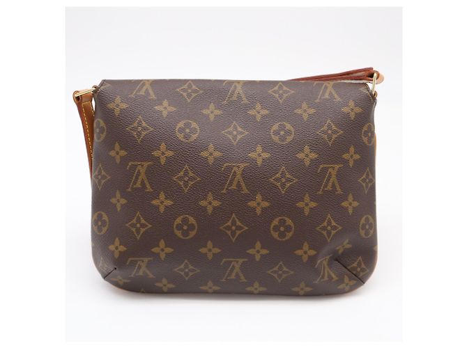 Borsa a tracolla Louis Vuitton Monogram Musette Tango Marrone Beige - vista 2
