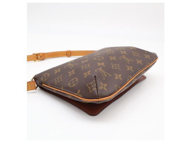 Borsa a tracolla Louis Vuitton Monogram Musette Tango Marrone Beige - vista 6