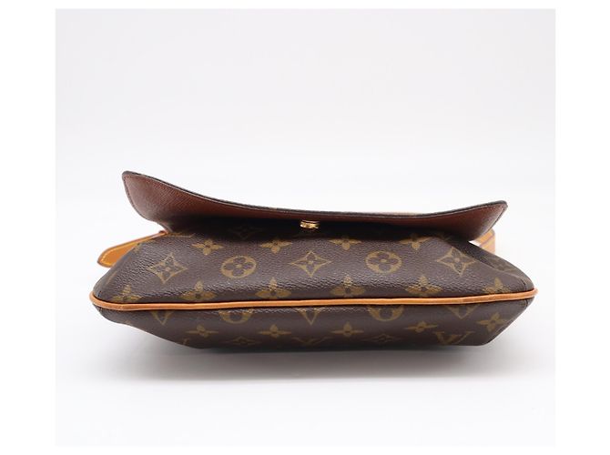 Borsa a tracolla Louis Vuitton Monogram Musette Tango Marrone Beige - vista 7