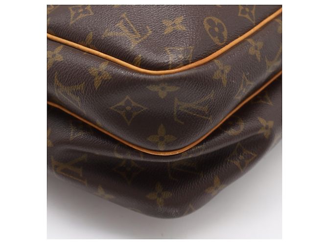 Bolso de Hombro Louis Vuitton Monogram Nile GM Castaño Beige Monograma - vista 11