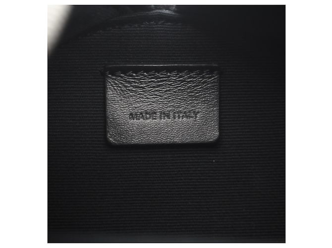Céline Celine Triomphe Canvas Cylinder Schultertasche Braun Schwarz Weiß - Ansicht 14