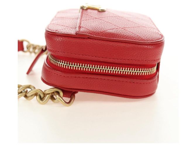 Cintura Chanel Chic Affinity Stitched Caviar Rosso - vista 3