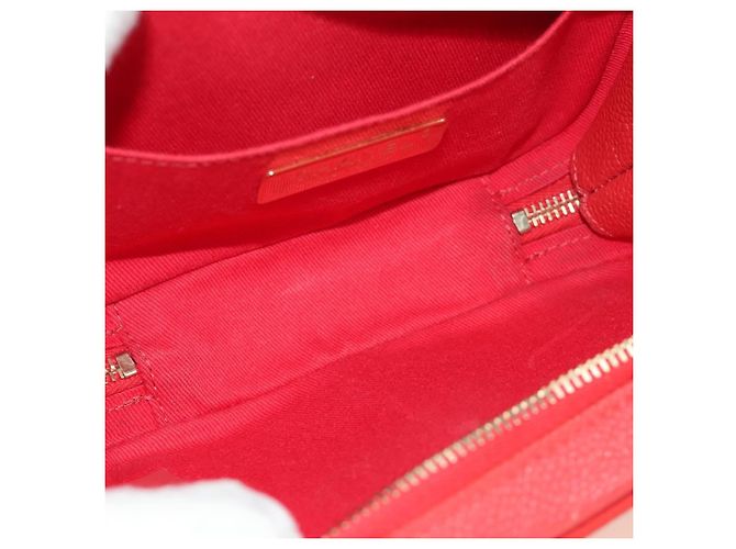 Cintura Chanel Chic Affinity Stitched Caviar Rosso - vista 5