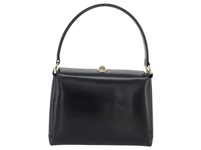 Gucci Vintage Convertible Box Leather Nero - vista 2