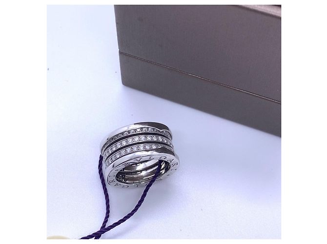 Bulgari Bvlgari B.Zero1 Platin Diamantring Silber - Ansicht 3