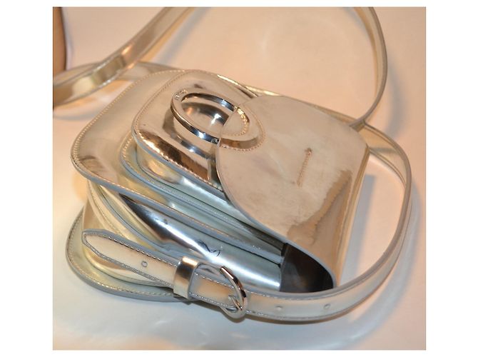 Borsa a tracolla Pollini Pelle Argento - vista 3